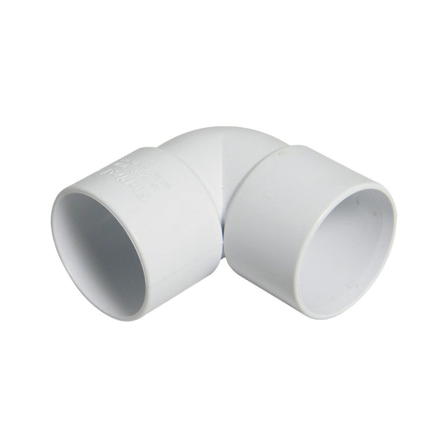 FloPlast ABS Solvent Weld 90' Knuckle 32mm White