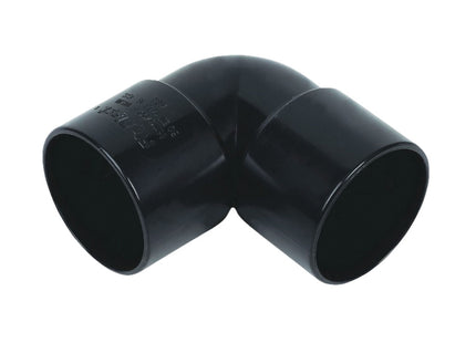 FloPlast ABS Solvent Weld 90' Knuckle 32mm Black