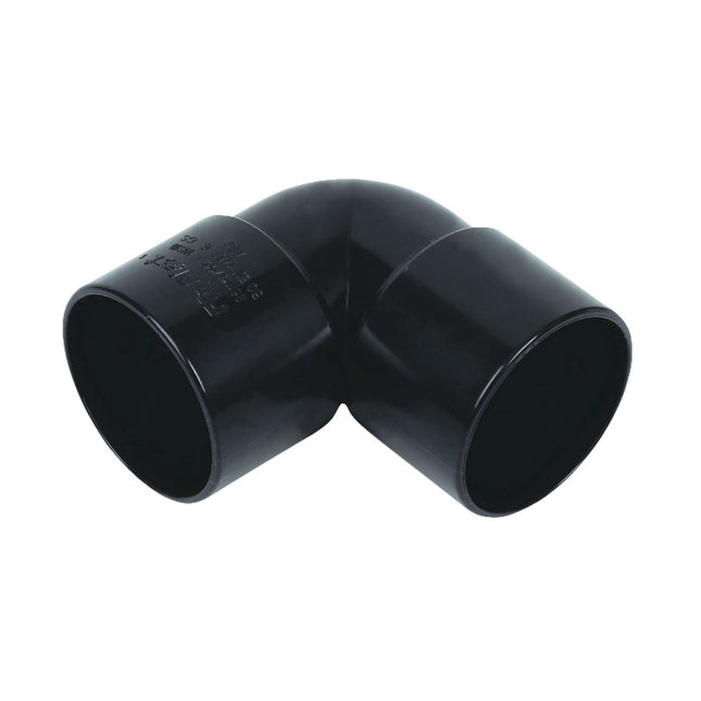 FloPlast ABS Solvent Weld 90' Knuckle 32mm Black