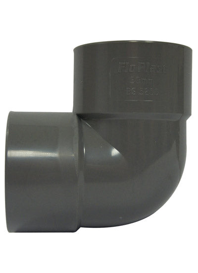 FloPlast ABS Solvent Weld 90' Knuckle 32mm Grey