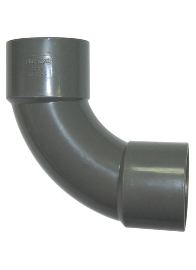 FloPlast ABS Solvent Weld 92.5 Degree Bend 40mm Grey