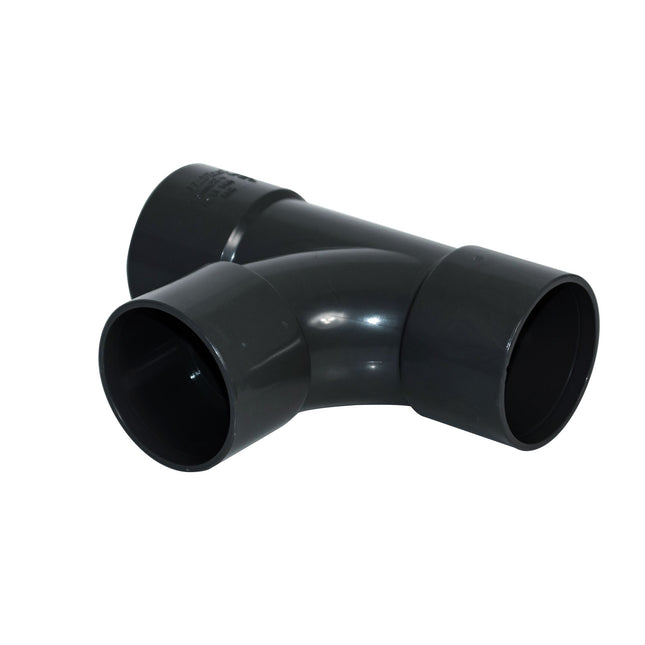 FloPlast ABS Solvent Weld Swept Tee 40mm Black