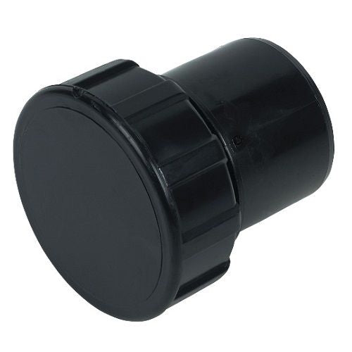 FloPlast ABS Solvent Weld Access Plug 50mm Black WS32B