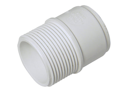 FloPlast ABS Solvent Weld Male Adaptor 32mm White