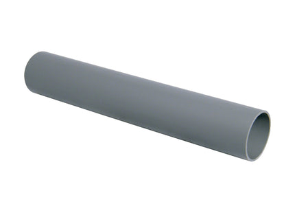 FloPlast Push Fit Waste Pipe 50mm x 3 Metre Grey
