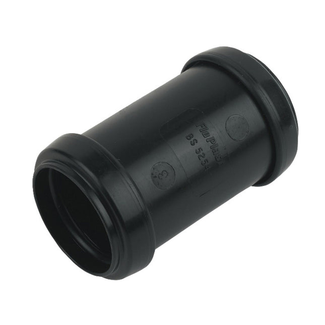 FloPlast Push Fit Waste Coupling 32mm Black