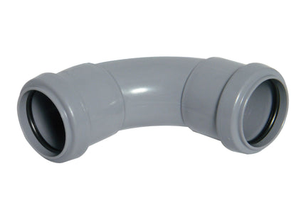 FloPlast Push Fit Waste 92.5 Degree Bend 32mm Grey