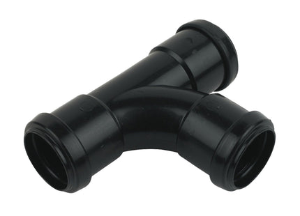 FloPlast Push Fit Waste Tee 32mm Black