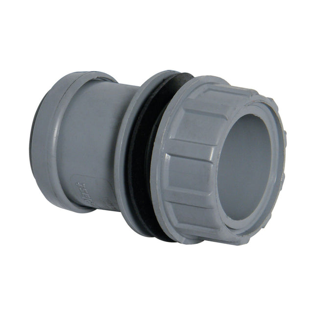 FloPlast Push Fit Waste Tank Connector 32mm Grey