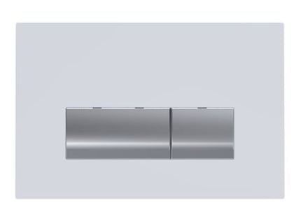 Thomas Dudley White Dual Flush Glass Plate - Vivente - P54-0003-0240