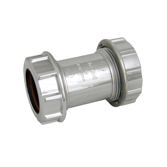 FloPlast Compression Waste Coupling 32mm Chrome