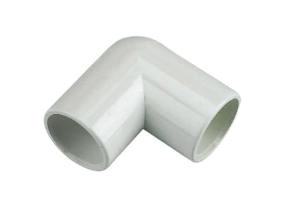 FloPlast White Overflow 90 Degree Bend 21.5mm