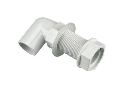 FloPlast Overflow Bent Tank Connector 21.5mm White