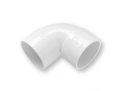 Primaplumb 40mm 90° Knuckle Bends White - PRIMPWE9040WB