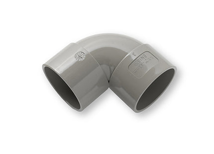 Primaplumb 40mm 90 Deg Knucke Bends Grey - PRIMPWE9040G - Essential for Plumbing