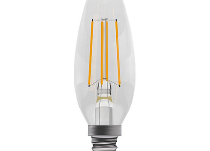 Bell LED 3.3W Clear Filament Candle - SES - 2700K - 60706