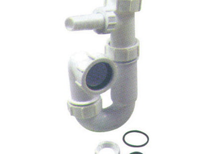 Polypipe PP App Half Trap 75mm x 40mm - PWM2 for Efficient Waste Disposal