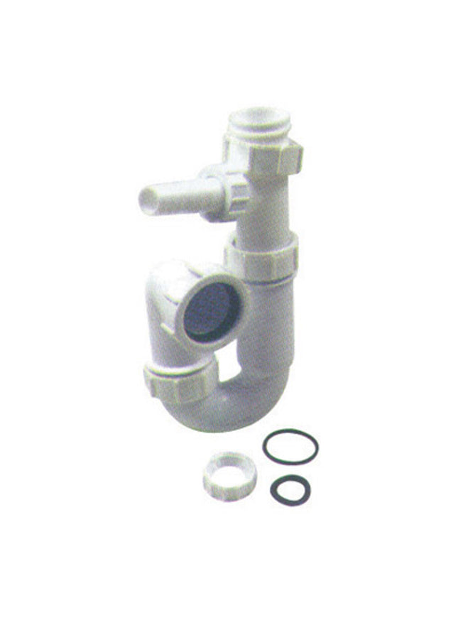 Polypipe PP App Half Trap 75mm x 40mm - PWM2 for Efficient Waste Disposal