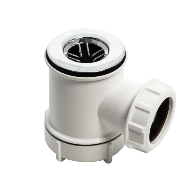 FloPlast Easyclean Showr Trap Chrome Plated 40mm x 19mm TH43