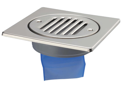 Mcalpine 150mm Polished S/Steel Tile With Silicone - FGT150-SV-110S