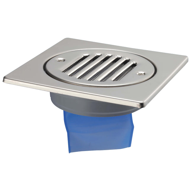 Mcalpine 150mm Polished S/Steel Tile With Silicone - FGT150-SV-110S