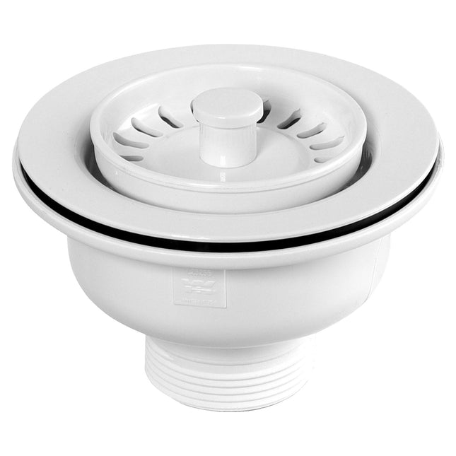 Mcalpine Basket Stainer Waste White, 1.5 Inch - BWST-WH