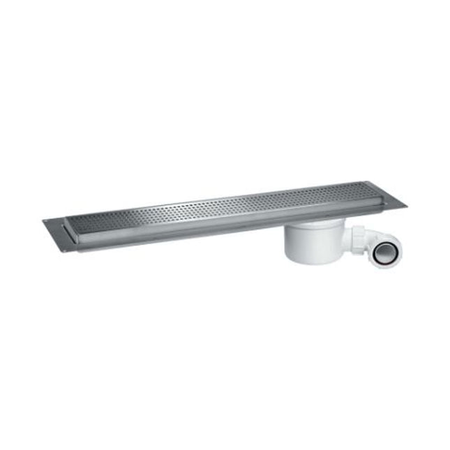 McAlpine 800mm Channel Drain - Brushed Grid Cover Plate