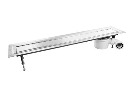 McAlpine SS Channel Drain for Vinyl Floor 600mm + 50mm Trap