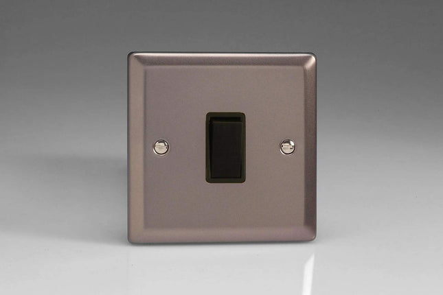 Varilight 1-Gang 10A Intermediate Rocker Light Switch Pewter XR7B