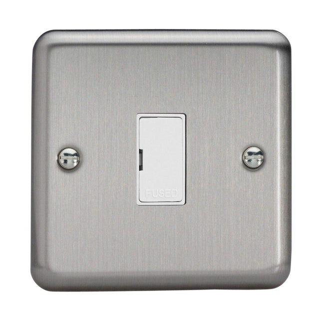 Varilight 13A Unswitched Fused Spur Matt Chrome XS6UW