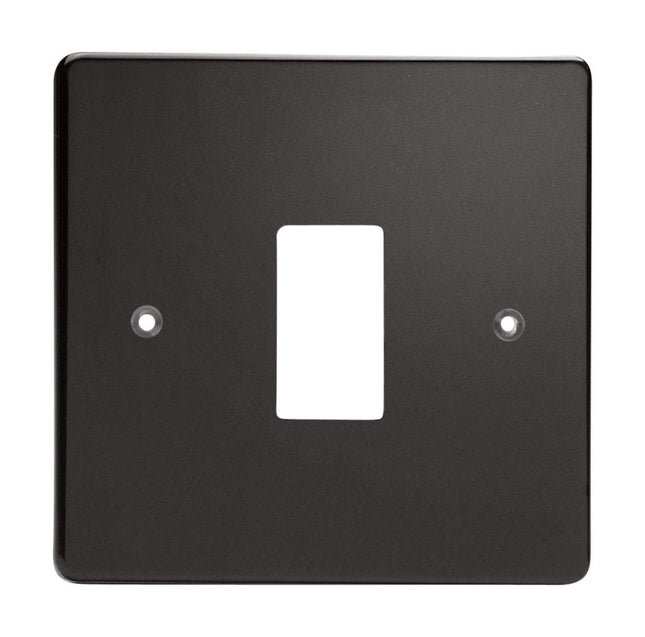 Varilight 1-Gang Grid Plate (Single Plate) Premium Black XDLPG1-P