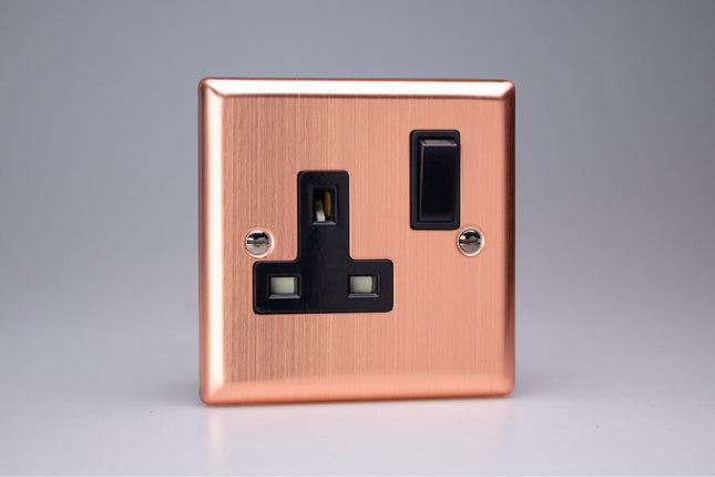 Varilight 1-Gang 13A Double Pole Switched Socket 