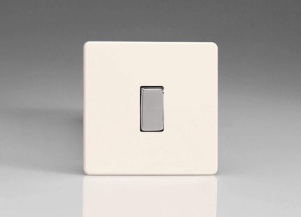 Varilight Primed Ready to Paint Flat Plate Screwless 1-Gang 2-Way 10 Amp Light Switch