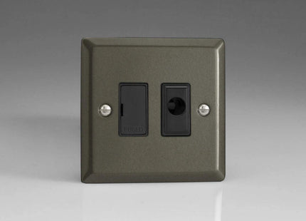 Varilight 13A Unswitched Fused Spur + Flex Outlet Graphite XP6UFOB