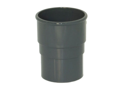 FloPlast 68 Round Pipe Socket Anthracite - 256751
