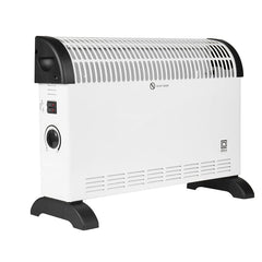 PIFCO 2KW White Convector Heater 3 Heat Settings, Free Standing Portable Electric Convector Heater Fast & Quick heating, Safe and Reliable for Home, Office, Hotel UK Plug