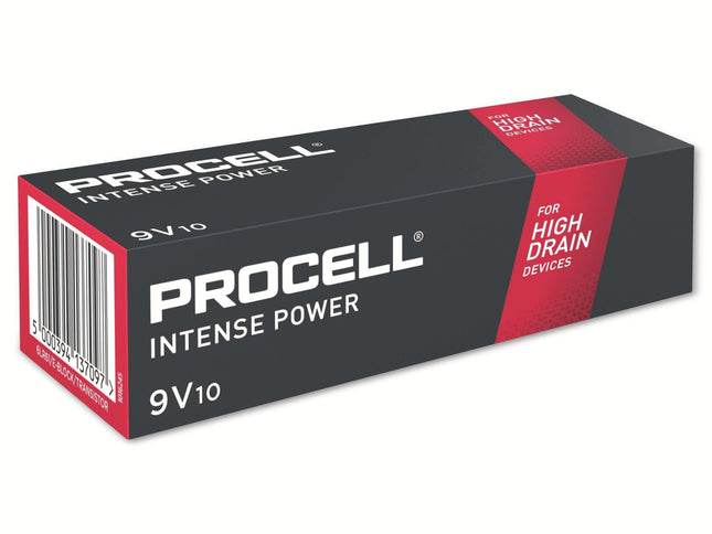 Procell MN1604INT/10 'Intense' Battery 9V (6LR61) PX1604 (Pack of 10)