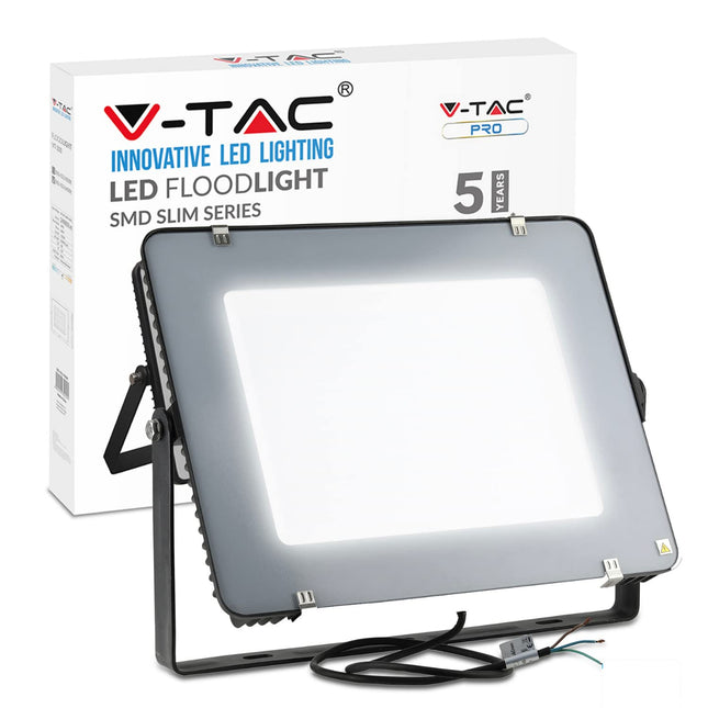 V-TAC LED Floodlight Outdoor 300W Flood Lights Waterproof IP65 | 24000 Lumens LED Work Light | White 6400K for Garden Patio Driveway and more