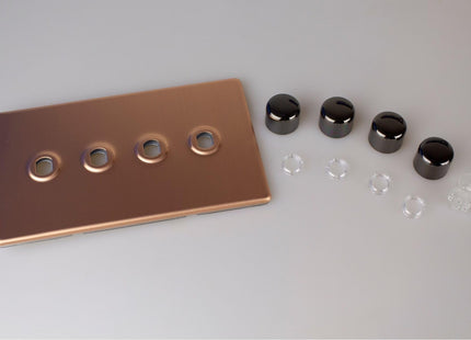 Varilight 4-Gang Matrix Kit For Rotary Dimmers (Twin Plate) 