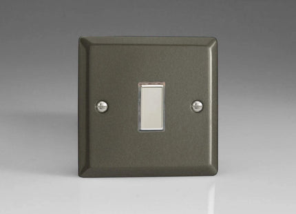 Varilight 1-Gang Tactile Touch Control Dimming Light Switch Slave for use with Eclique2 Master on 2-Way Circuits Graphite JPES001