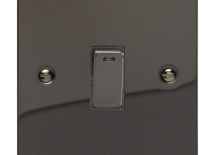 Varilight 1-Gang 20A Double Pole Rocker Light Switch + Neon Indicator Light Iridium XFI20ND