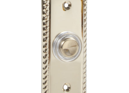 Byron 2205L Wired Doorbell Additional Illuminated Bell Push Brushed Nickel