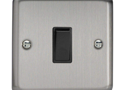 Varilight 1-Gang Intermediate Switch Matt Chrome XS7B