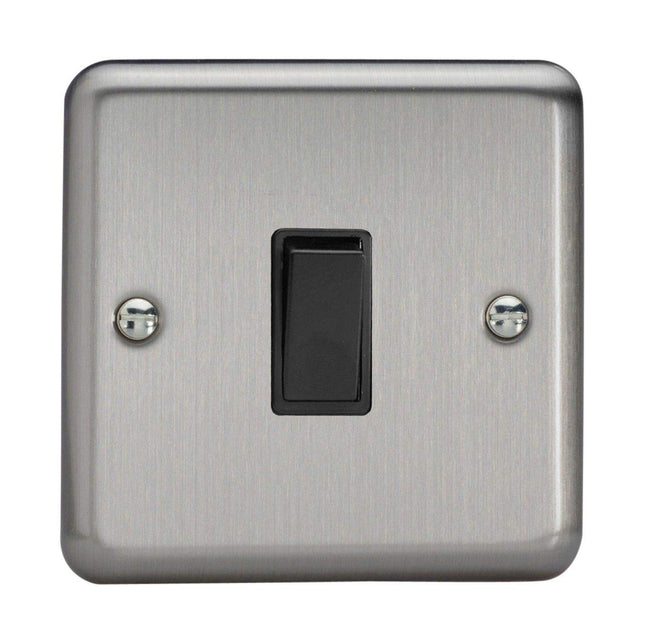 Varilight XS1B Rocker Switches 1-Gang Black,86x86x25mm