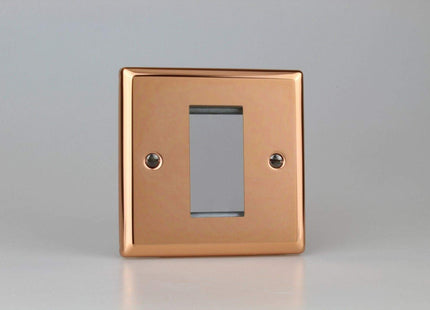 Varilight Polished Copper DataGrid Plate (1 Grid Space) XYG1.CU