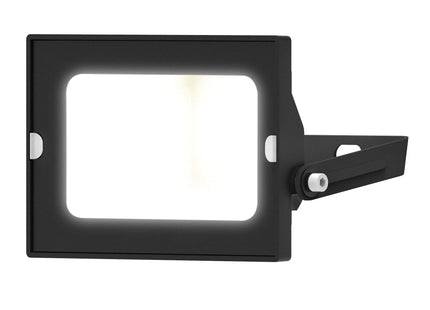 4lite Outdoor Graden/Security LED Floodlight IP65 20w 1700lm Black Cool White