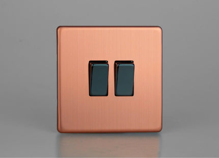 Varilight 2-Gang 10A Intermediate Rocker Switch