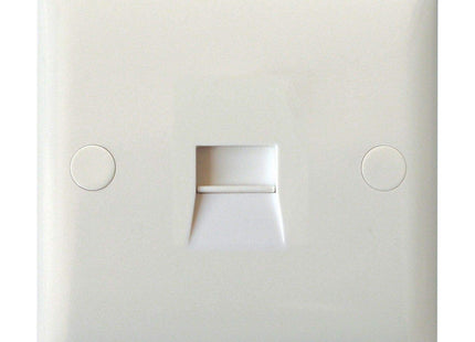 Varilight XOTMW Value Polar White 1-Gang Telephone Master Socket