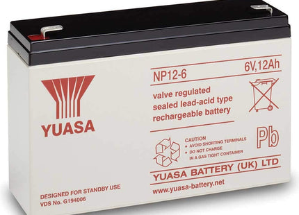 BATTERY, LEAD-ACID 6V 12AH