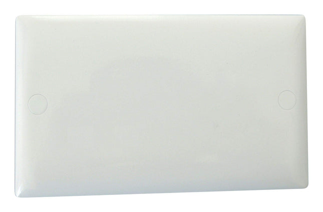 Varilight XODB Value Polar White 2-Gang Double Blank Plate